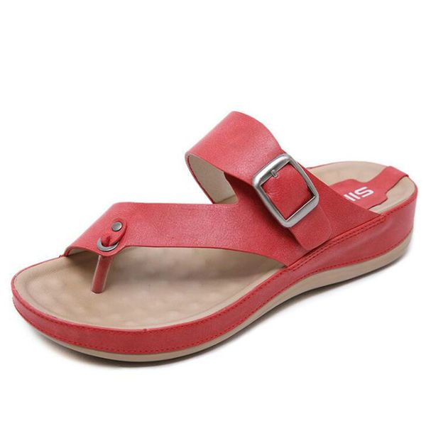 

summer slippers women casual massage durable flip flops beach sandals female wedge shoes lady room platform slippers c663, Black