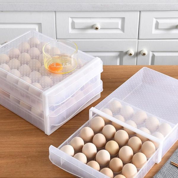 

storage bottles & jars egg tray holder box refrigerator crisper container