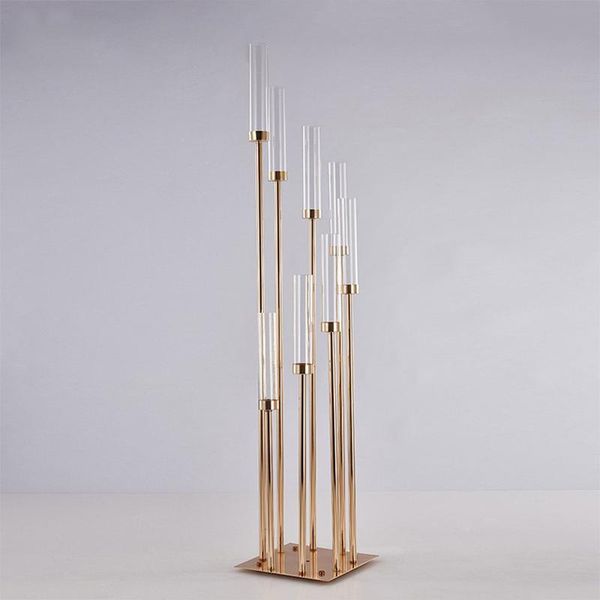 

party decoration wedding candlestick romantic candlelight dinner table decorative acrylic or glass chimney candle display rack
