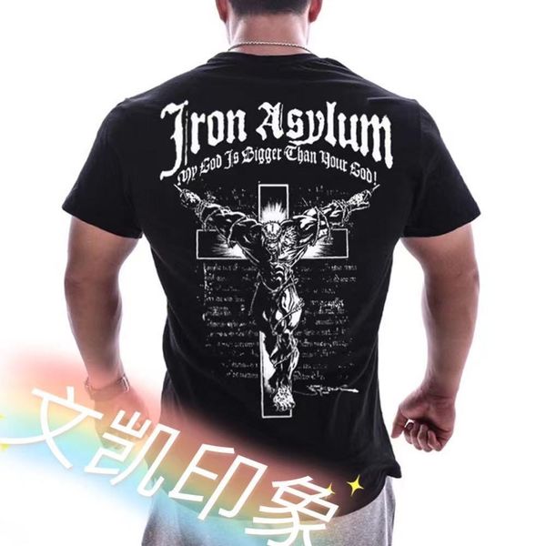 

t-shirt men's summer new large back printing trend casual loose large t-shirt, White;black