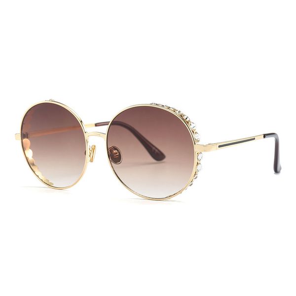 

luxury designer glasses rhinestone sunglasses round women diamond micro-inlay punk sun glasses for woman party festival hip hop fashion styl, White;black