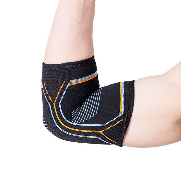 

brand bandage elbow pad protect support knee sleeve adjustable sports outdoor cycling gym guard brace warm & pads, Black;gray