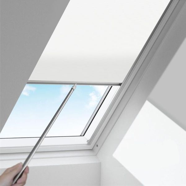 

blinds manual cellular window shades cordless honeycomb light filtering non blackout and waterproof fabric for skylight