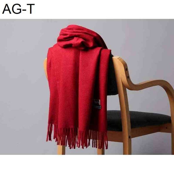 

2019 cashmere scarf, winter pure color shawl, thickening warm tassels, autumn and winter new wool scarf, Blue;gray