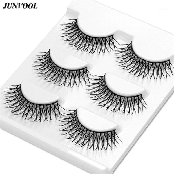 

eye eyelash extension 30 pairs natural handmade nature false eyelashes messy paragraph makeup lashes maquiagem1