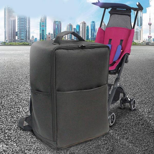 

backpack large capacity travel stroller storage organizer zipper closure bag carrying outdoor oxford cloth for pockit 2s 3s