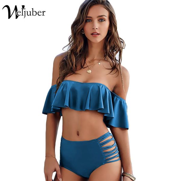 

women bikini set new padded lotus leaf bikinis push up swimwear female swimsuit bathing suit brazilian bandage biquini, White;black