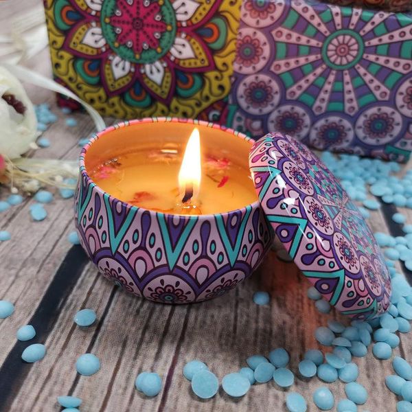 

candles soy wax dried flower scented deodorant helper smokeless fragrance candle home party romantic craft gift 1pc
