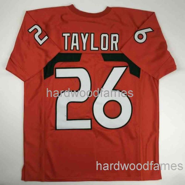 Custom Sean Taylor Orange College Stitched Football Jersey Adicione qualquer n￺mero de nome