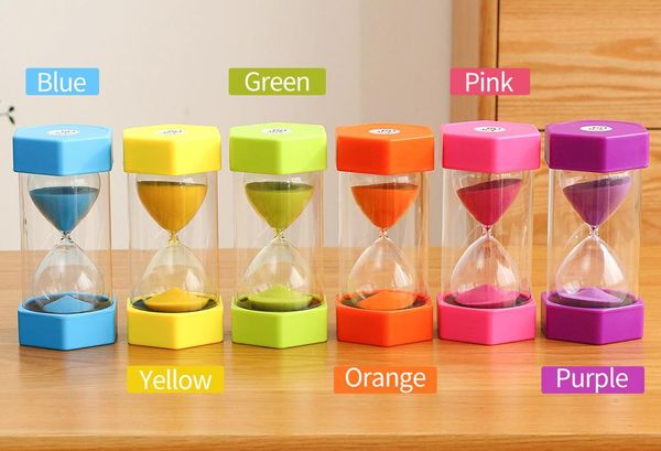 

other clocks & accessories hourglass 30 minutes sand watch clock plastic sandglass 60 minute 15 20 timing home decoration children gifts