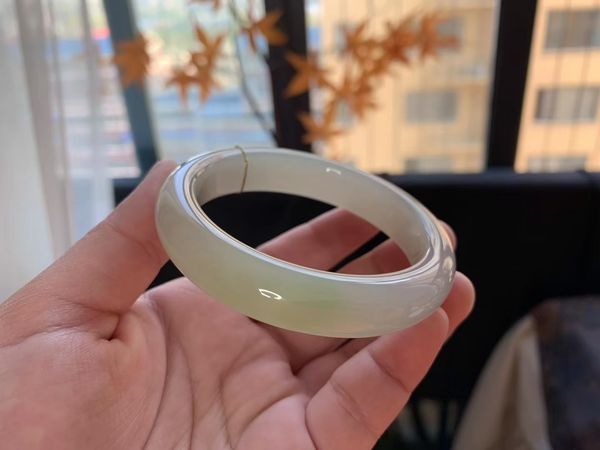 

100% hetian jade formal bangle women's bracelets girl's jewelry women wedding jewel b916007 qingshui/purple/emerald green three-co, Black