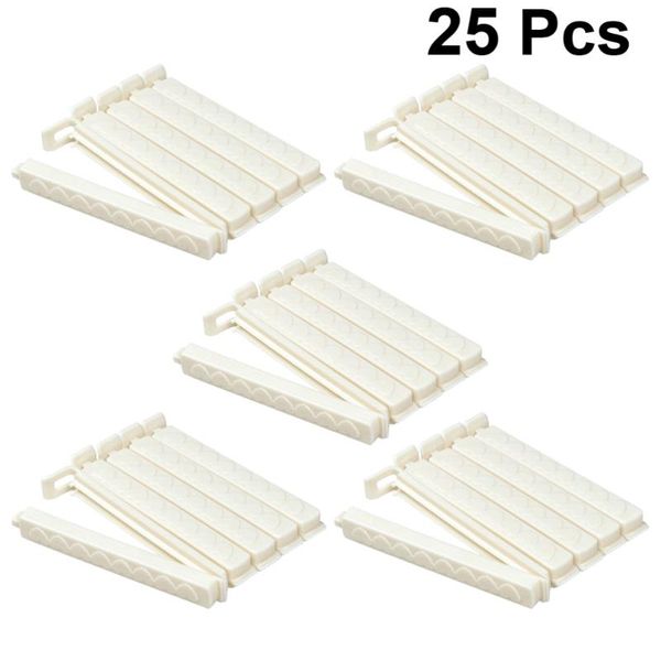 

creative clamps portable sealing clips mini bag snack sealers (ivory)