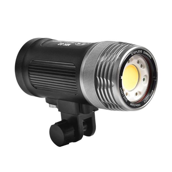 

underwater video lighting 100m deepth waterproof 6000lm pography light with optical fiber interface diving touch flashes