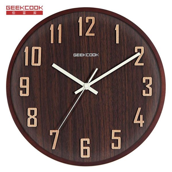 

wall clocks modern design clock silent vintage kitchen living wooden designs retro round reloj cocina home watch yy60wc
