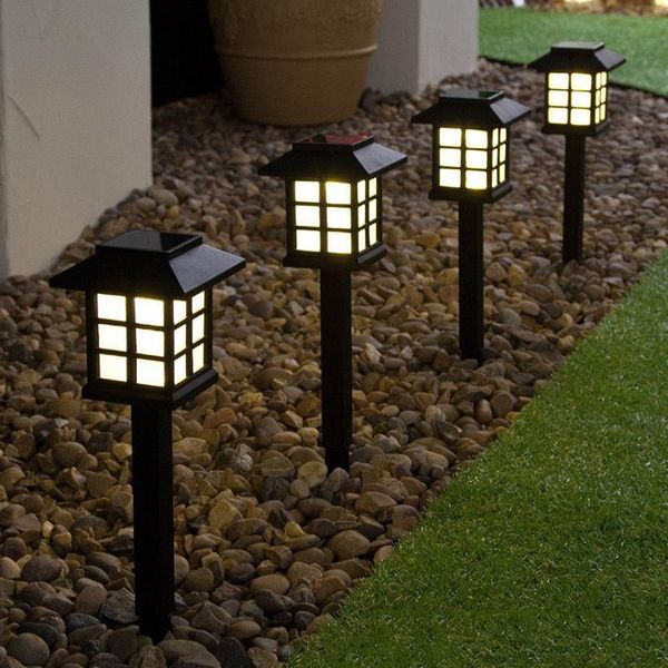 

solar lamps 4 pcs garden light lantern lawn lamp outdoor spotlight underground lighting for yard deck patio