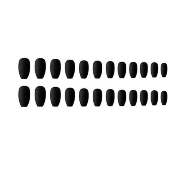 

full cover fake nails coffin shape false nail long ballerina diy art salon for women girls soyw889 kits
