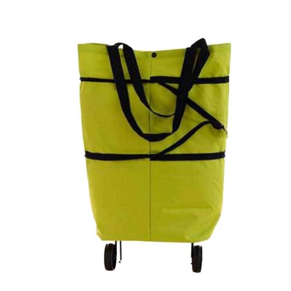 

storage bags 2 in 1 folding shopping bag sundries organizer container portable oxford cloth cart grocery basket