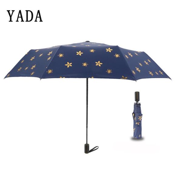 

umbrellas yada japanese style folding rain women gold cherry blossoms flowers umbrella for womens windproof ys866