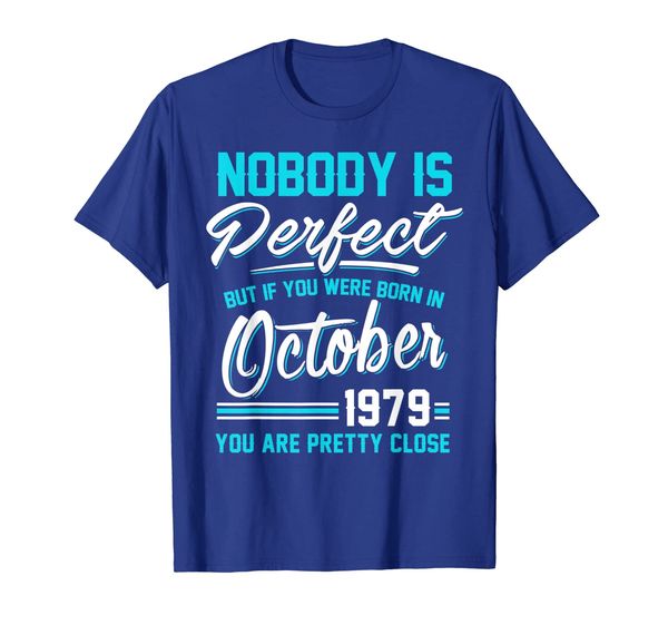

Nobody Is Perfect October 1979 T-shirt Libra Scorpio, Mainly pictures