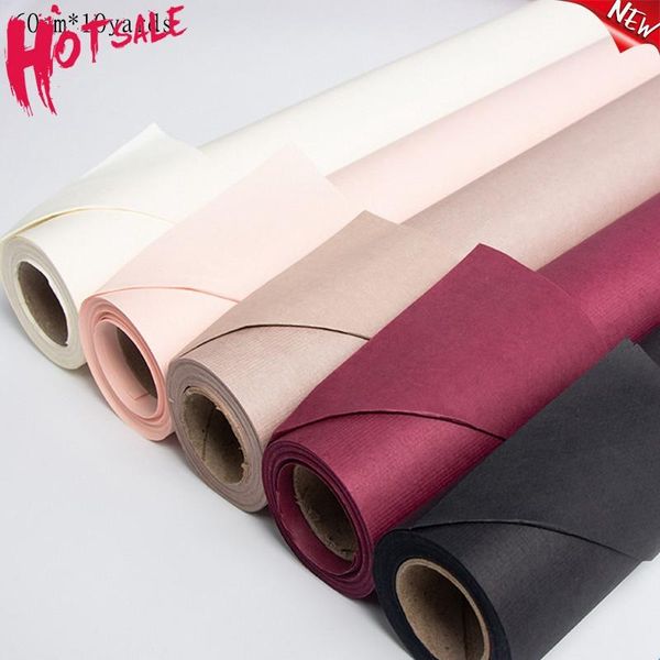 

60cm*10yards/roll thicken imported solid color flower wrapping paper floral kraft packaging material other arts and crafts