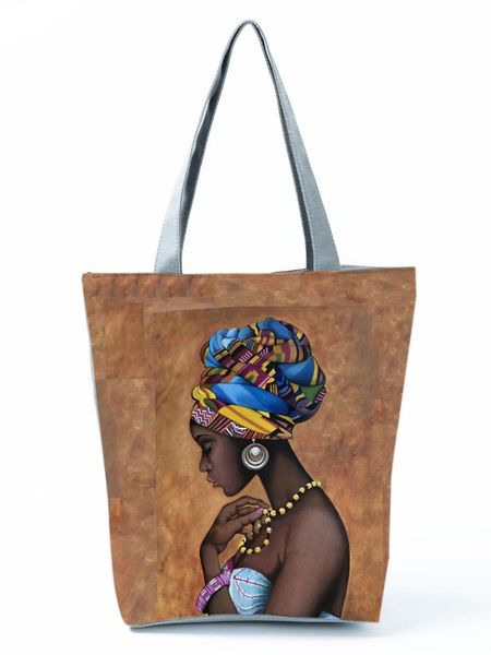 

evening bags black girl printed shoulder bag ladies all-match fashion tote female high capacity practical shopping eco friendly beach