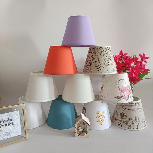 

lamp covers & shades 2021 xianfan korean ins style fabric composite pvc bedroom living room guest kitchen desk wall e27 lampshade