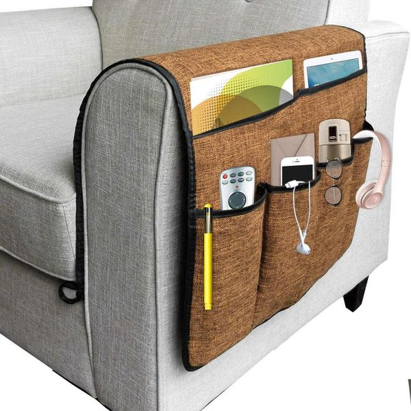 

storage bags sofa armrest bag tv remote control bracket non slip multifunctional home organization accessories supplies