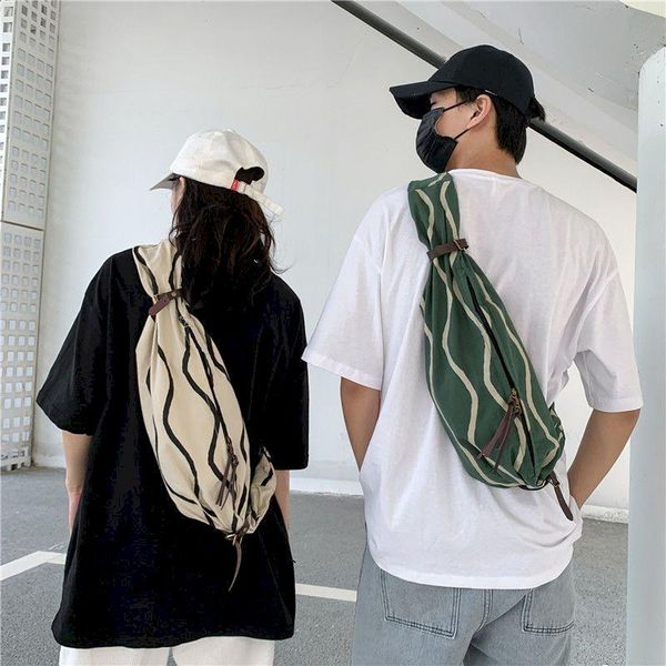 

waist bags chest bag men's summer national tide small shoulder canvas messenger boys 2021 trend