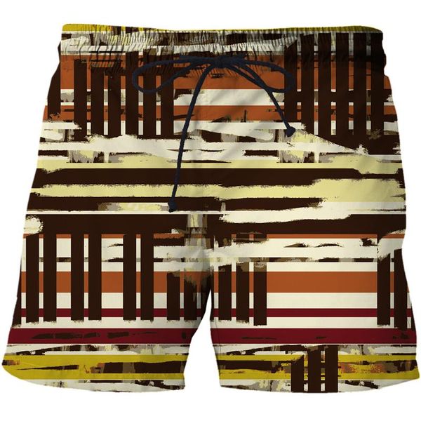 

men's shorts beautiful abstract geometry summer man beach swim sports pants surfing short breathable male gym surf board swimsuit, White;black