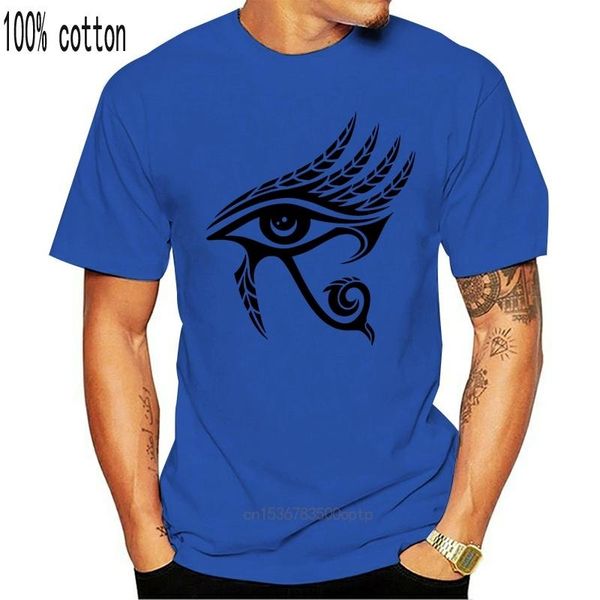 

men's t-shirts men t shirt horus eye feathers ra ancient egypt symb women tshirt, White;black