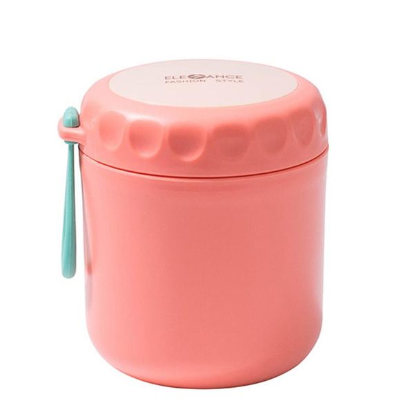 

mugs 1pc durable breakfast cereal cup porridge jar soup stainless steel mug (red)