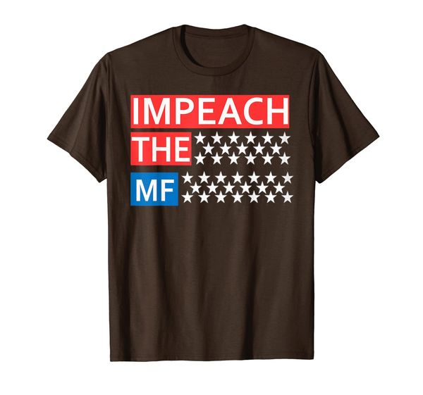 

impeach the mf t shirt to support the impeaching movement t-shirt, White;black