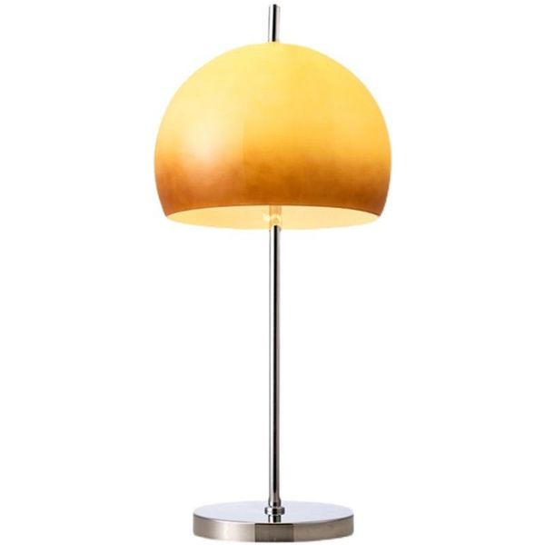 

table lamps nordic design retro vintage glass lamp orange/chrome lampbody study bedroom bedside living/dining room cafe eye protect