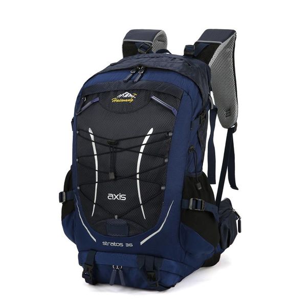 

backpack quality men leisure outdoor nylon waterproof women luggage rucksack with waist protection camping mountain bag for male