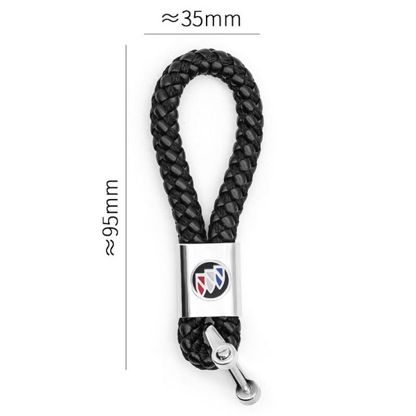 

keychains key chain accessories business keychain braided rope pendant for buick- enclave avenir special avista riviera, Silver