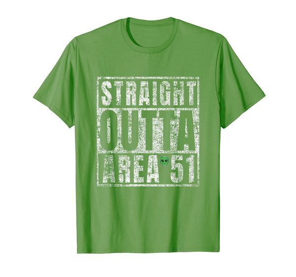 

straight outta area 51 ufo alien costume vintage storm t-shirt, White;black