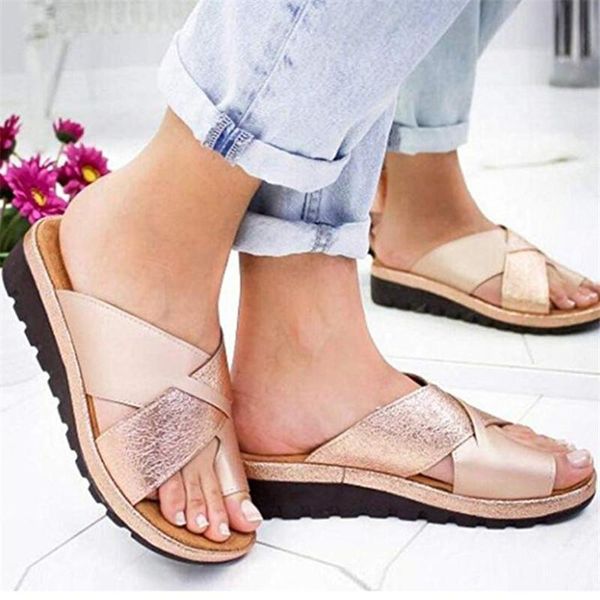 

slippers 2021 summer outdoor slipper women wedges flops female casual mid-heel soft bottom indoor flip comfortable beach shoe, Black