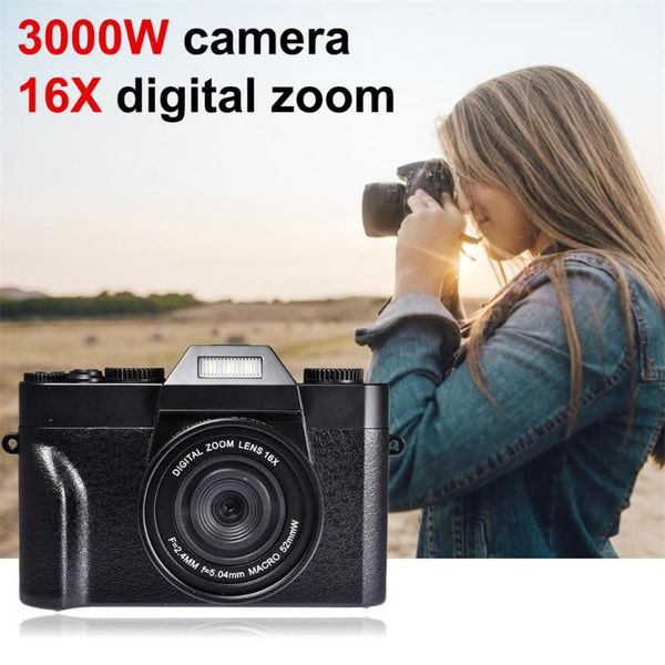 

digital camera hd ips screen video 30.0mp portable 16x kids zoom po supports the external lens and mic cameras