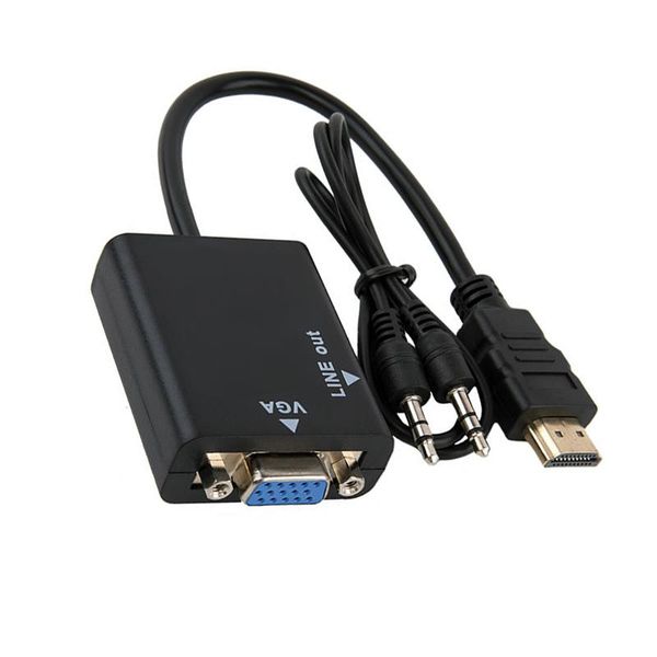 

male to female -compatible vga digital analog video audio cable adapter 1080p 720p 480p for ps4 pc hdtv display projector computer cables &
