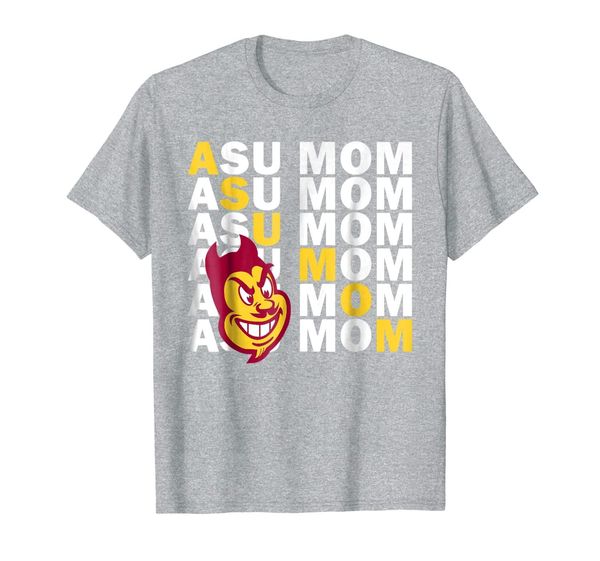 

arizona state sun devils arizona state univ mom t-shirt, White;black