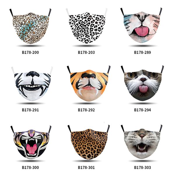 

export 3d animal mouth digital printing protective male and female mask