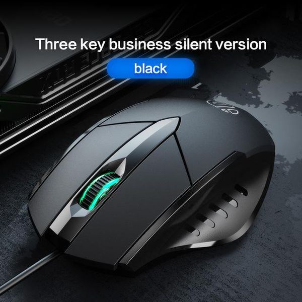 

product luminous pw1 adjustable to mute wired mouse eating chicken e-sports game office six-button dpi mice