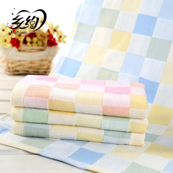 Asciugamano Plaid Filato per bambini Accappatoio stampato Coperta morbida per bambini per neonato Avvolgere Trapunta copriletto in cotone Swaddle