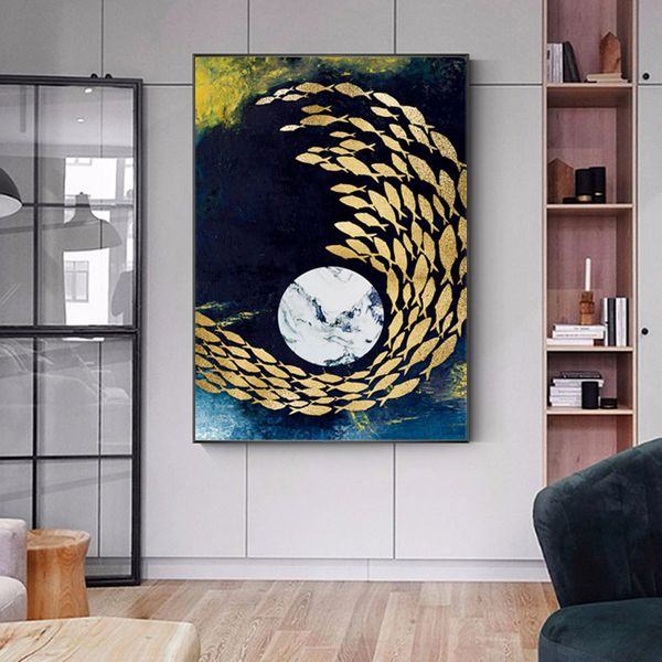 

fish beach abstract pictures canvas prints wall art for living room decoration posters and prints for home no frame
