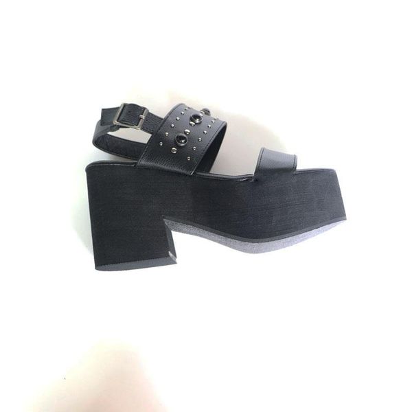 

women sandals shoes solid pu upper material rubber anti slippery breathble hard wearing fashion summer 2021, Black