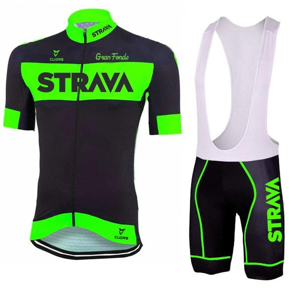 

racing sets green strava pro bicycle team short sleeve men's cycling jersey summer breathable clothing, Black;blue