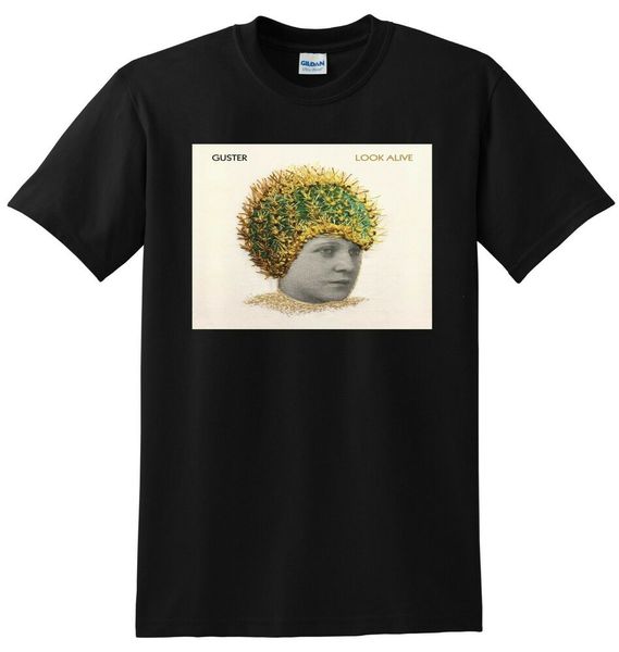 

GUSTER T SHIRT look alive vinyl cd cover SMALL MEDIUM LARGE XL, White;black