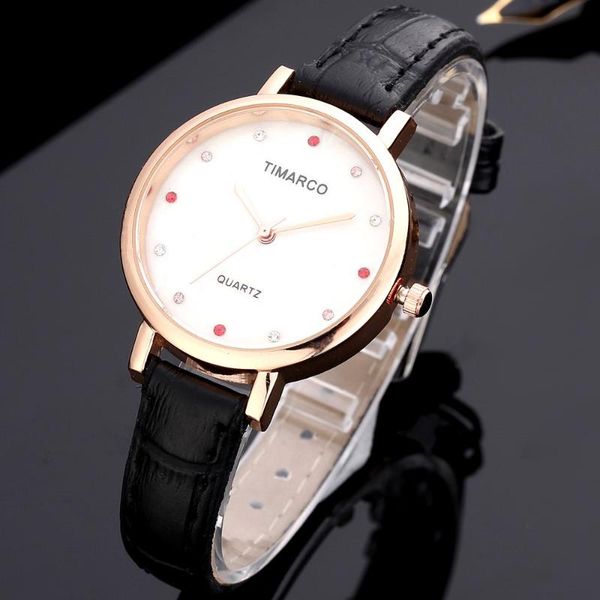 

wristwatches luxury rose gold crystal watches women fashion leather watch rhinestone ladies casual wrist female dress clock, Slivery;brown