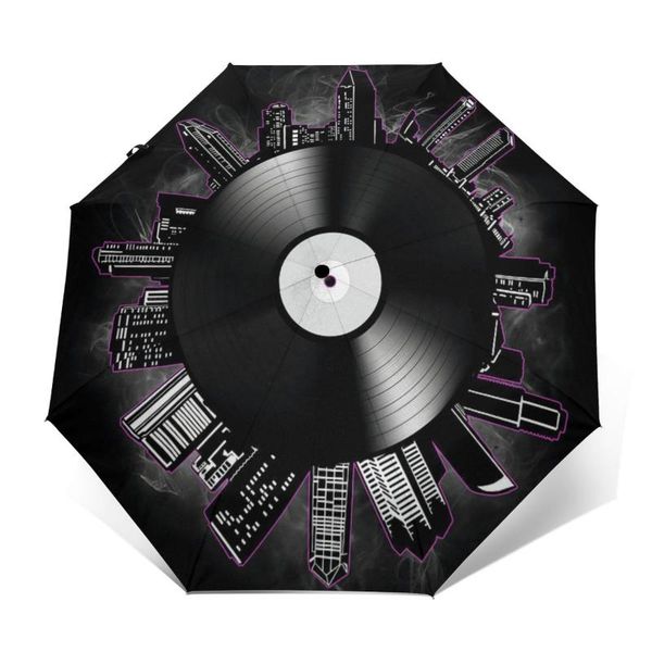 

umbrellas dj turntable umbrella automatic anti uv mini design summer lightweight