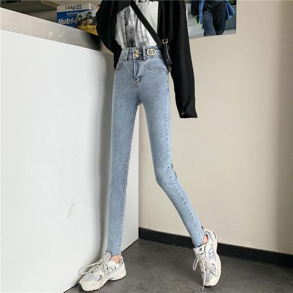 

women's jeans wholesale 2021 spring summer autumn fashion casual denim women pants woman female ol high waisted bay0718, Blue